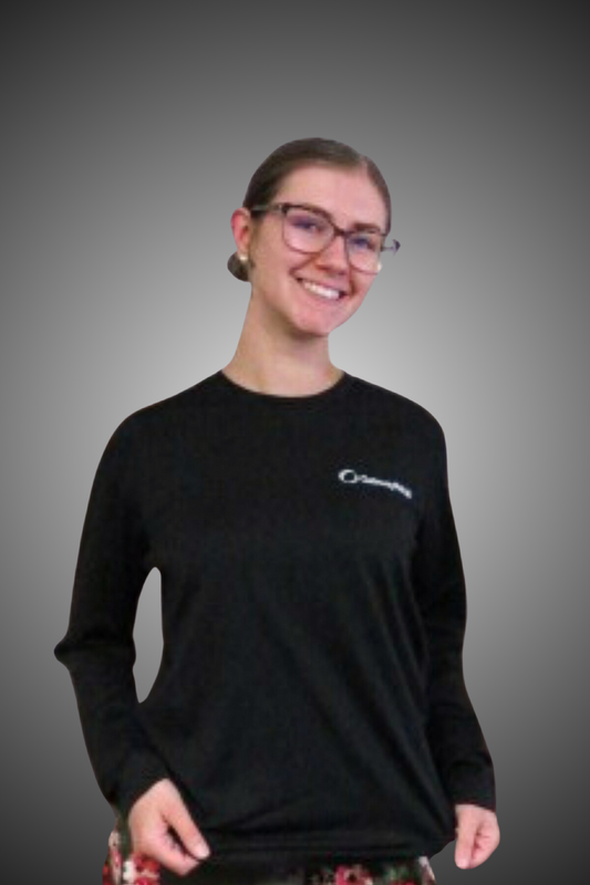 Black Moisture-Wicking Long-Sleeve T-Shirt