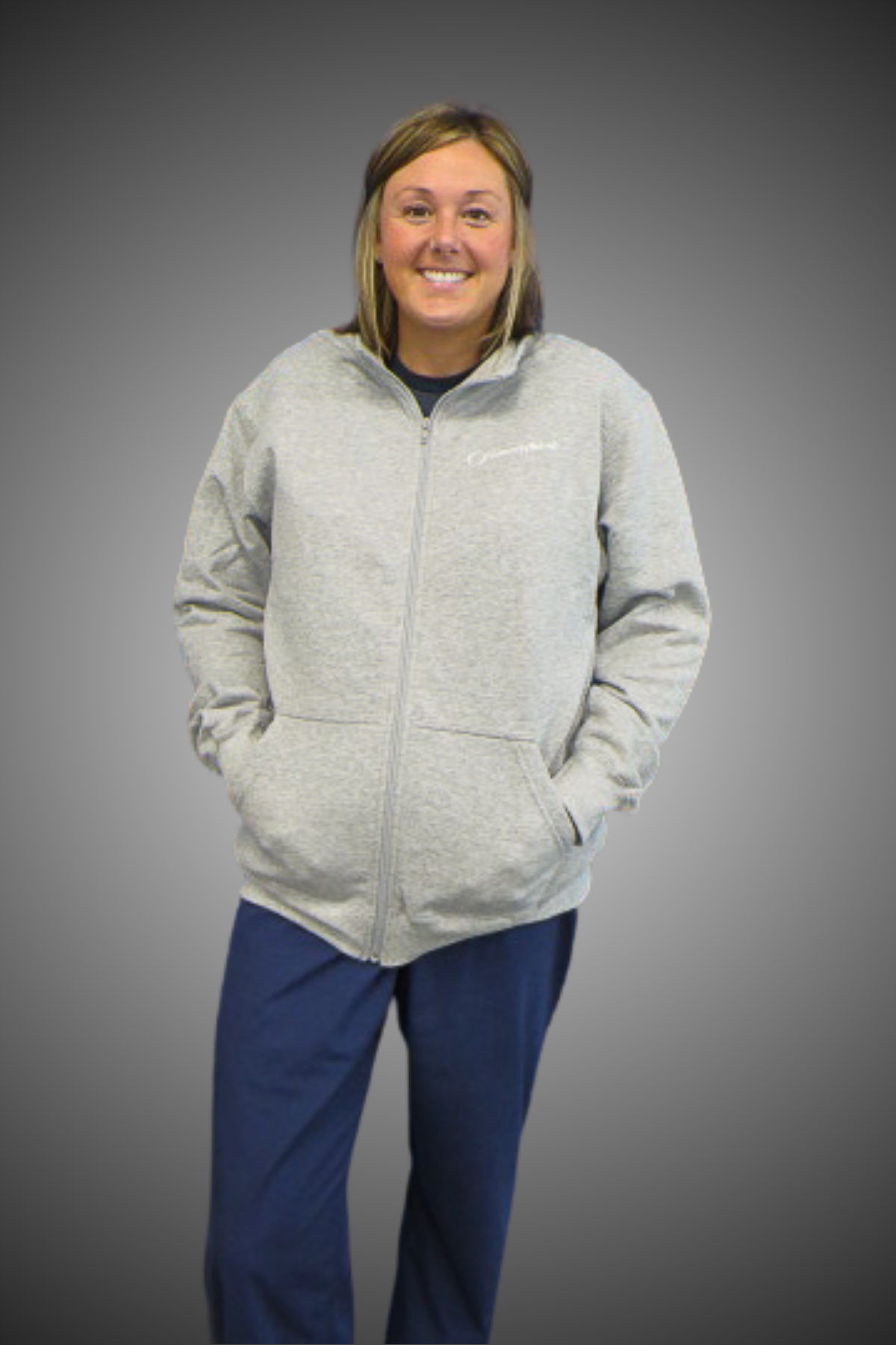 Gray Full Zip Fleece