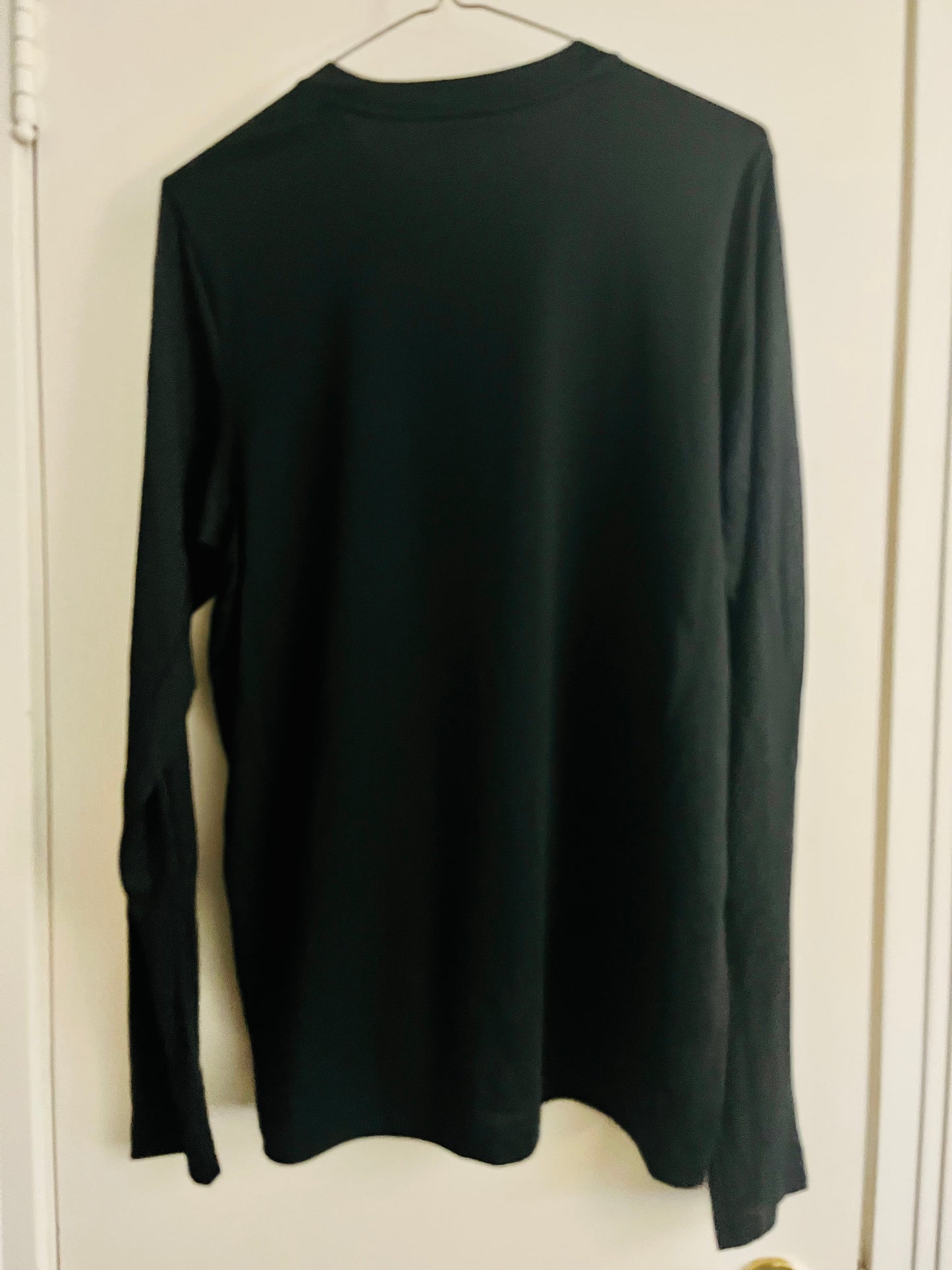 Black Moisture-Wicking Long-Sleeve T-Shirt