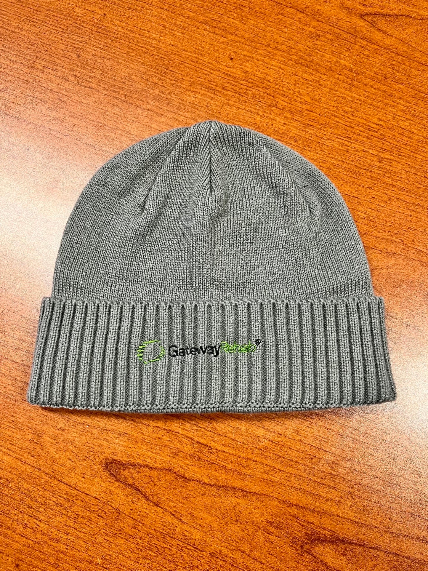 Gray Winter Beanie Hat